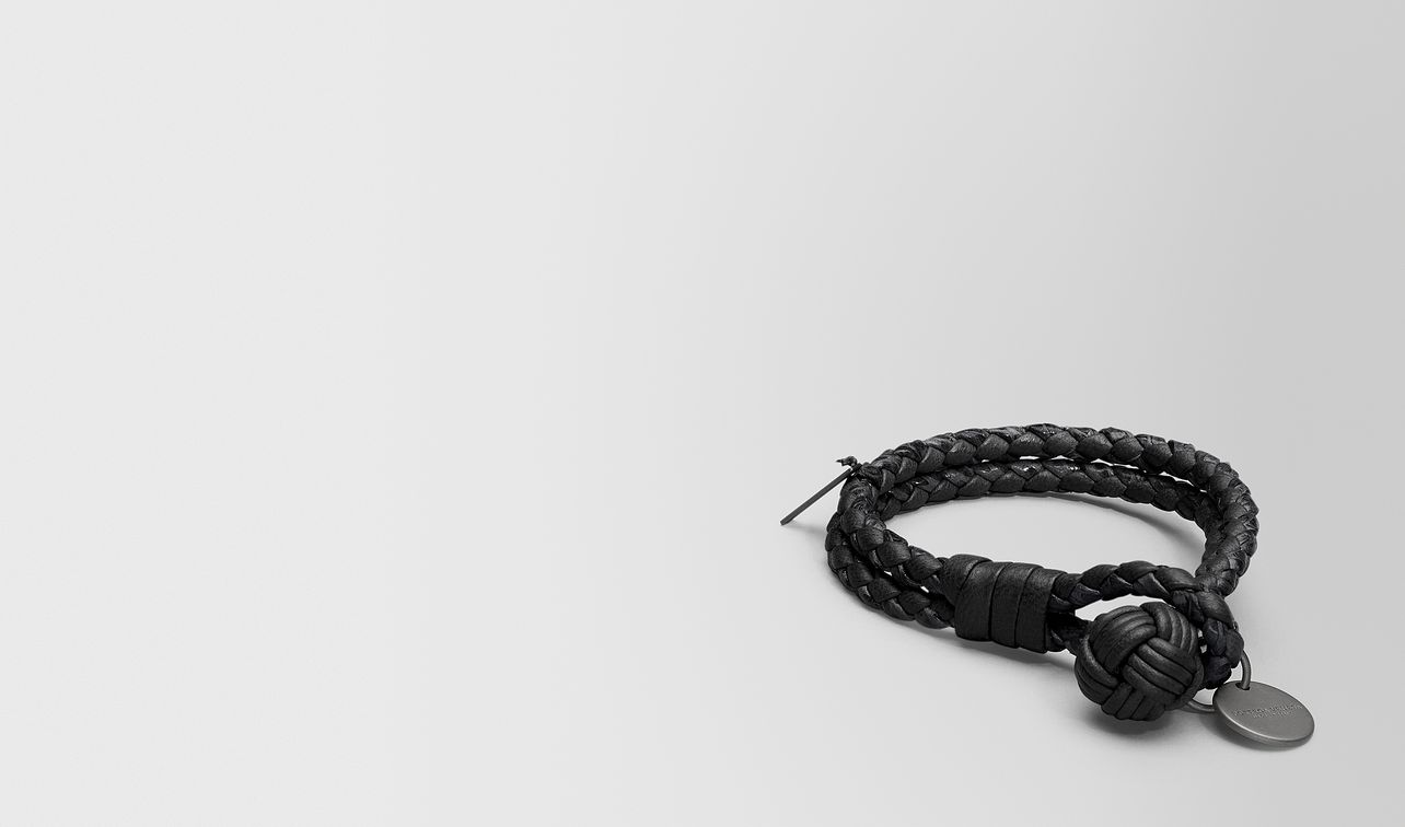 Bottega Veneta Bracelet In Nero Intrecciato Na And Ayers Bracelet In Nero Intrecciato Na And Ayers Landing Bottega Veneta