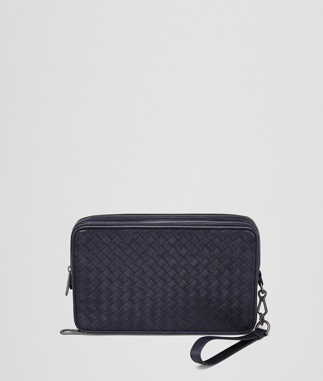 BOTTEGA VENETA MULTI-FUNCTIONAL CASE IN LIGHT TOURMALINE INTRECCIATO VN Pouch Man fp