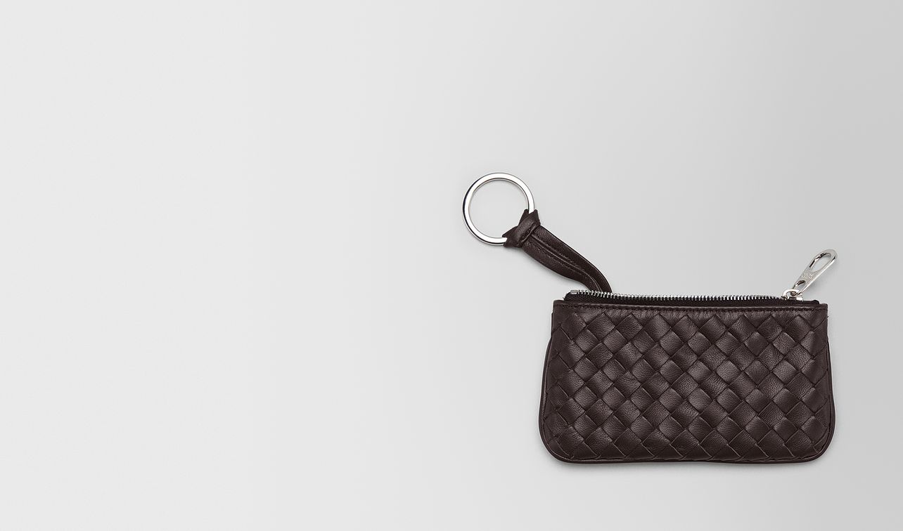 key case in espresso intrecciato nappa landing
