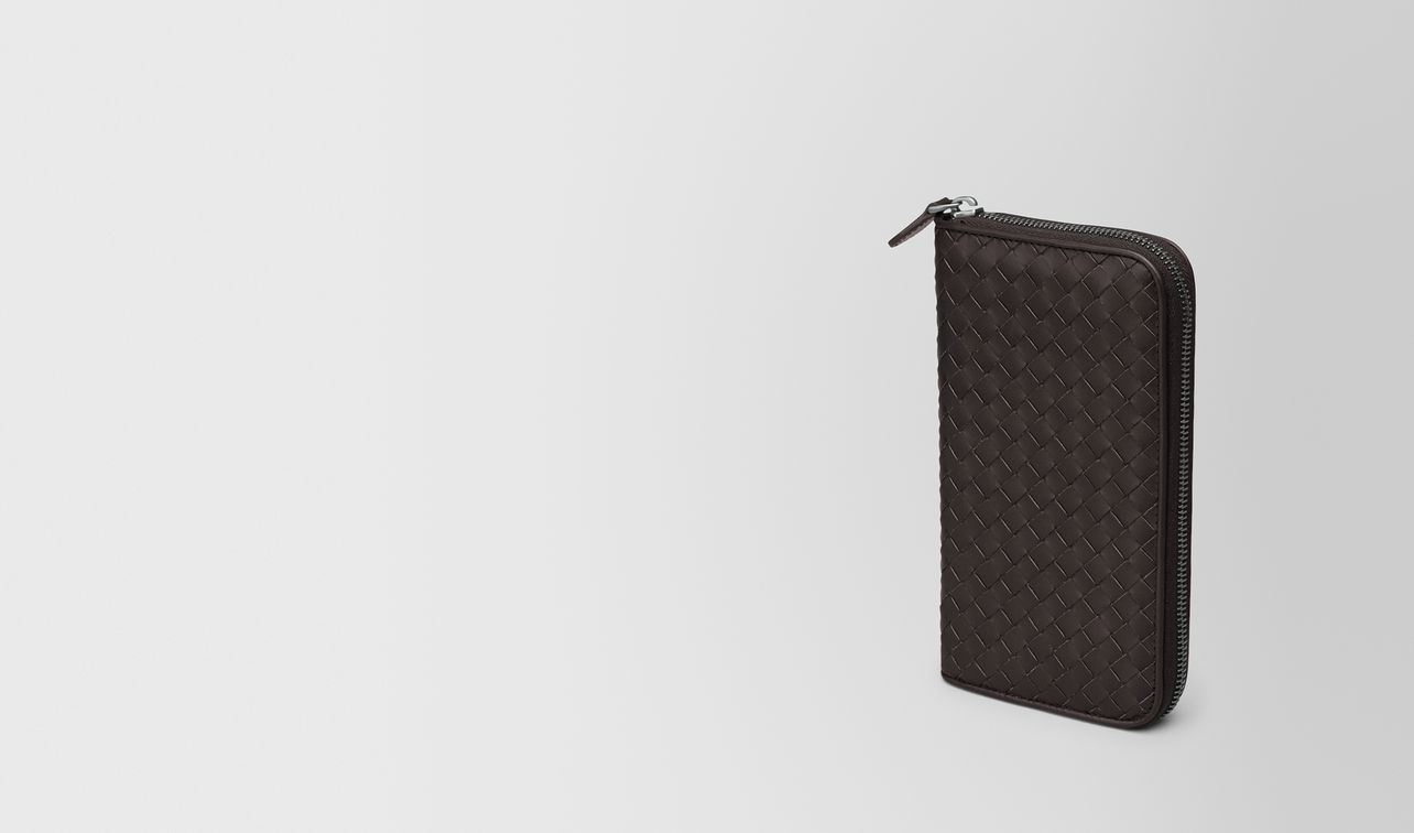 zip around wallet in espresso intrecciato vn landing