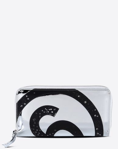 Maison Margiela Long Metallic Wallet With'6' Logo Women