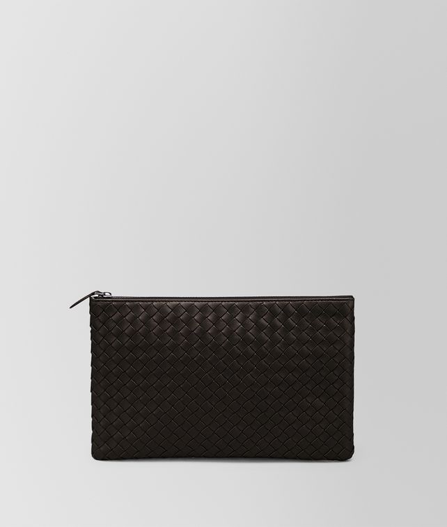 BOTTEGA VENETA MEDIUM DOCUMENT CASE IN ESPRESSO INTRECCIATO NAPPA Pouch E fp