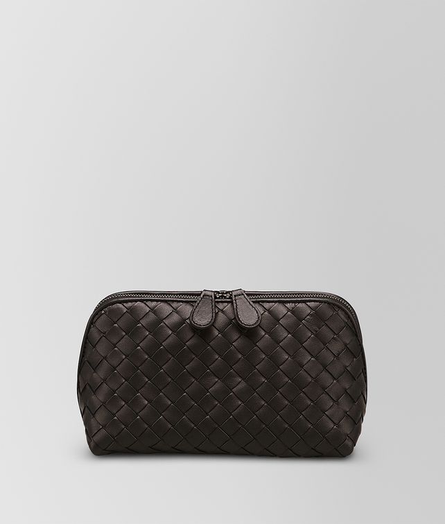 BOTTEGA VENETA MEDIUM COSMETIC CASE IN ESPRESSO INTRECCIATO NAPPA Other Accessories Woman fp