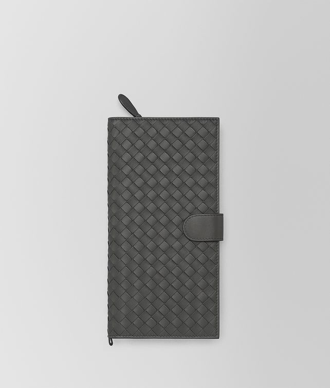 BOTTEGA VENETA PORTA DOCUMENTI IN INTRECCIATO NAPPA NEW LIGHT GREY Altro accessorio E fp