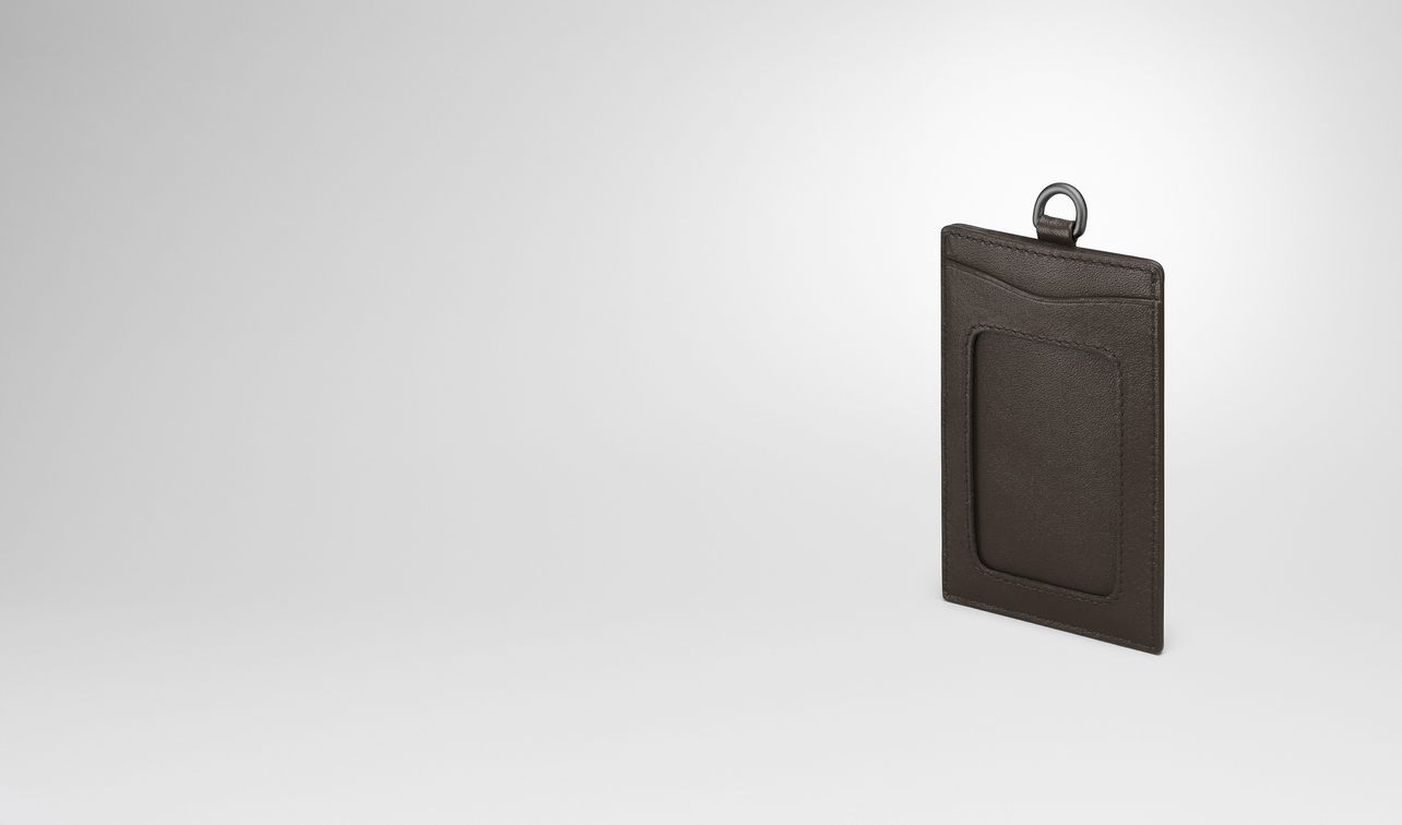 espresso intrecciato nappa card case landing