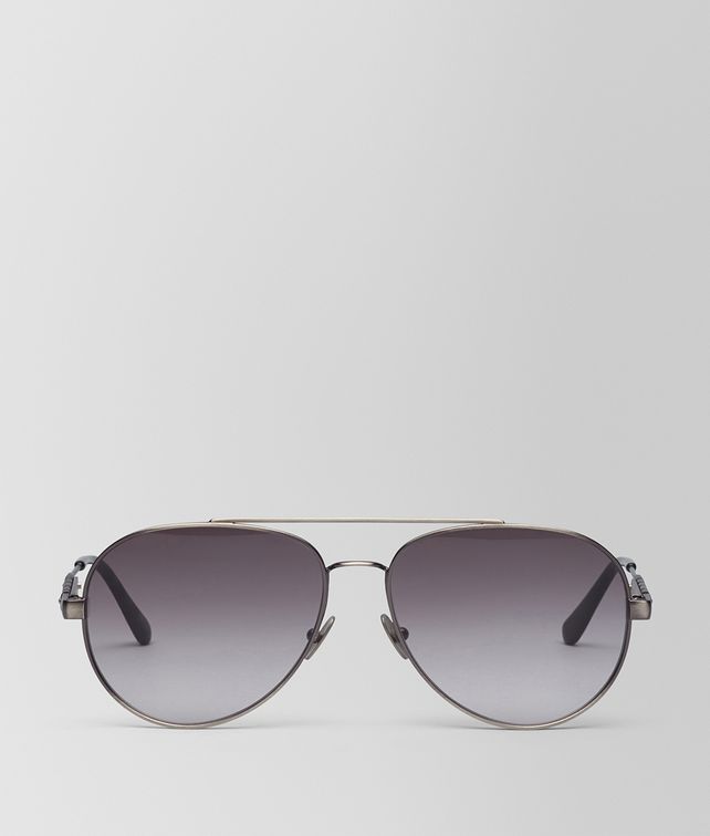 BOTTEGA VENETA SILVER METAL SUNGLASSES Sunglasses E fp