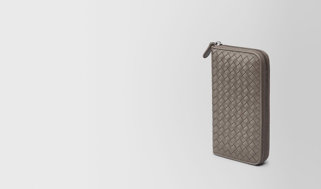 zip around wallet in steel intrecciato vn landing