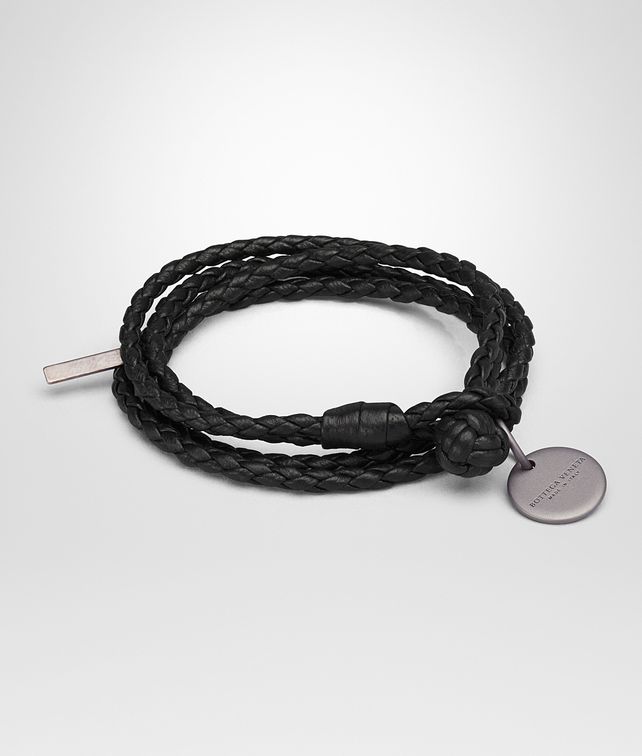 BOTTEGA VENETA NERO INTRECCIATO NAPPA BRACELET Keyring or Bracelets E fp