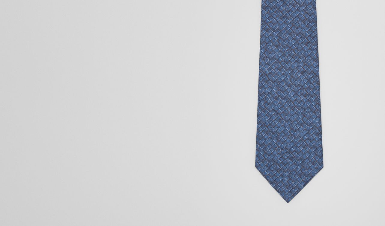midnight blue black silk tie landing