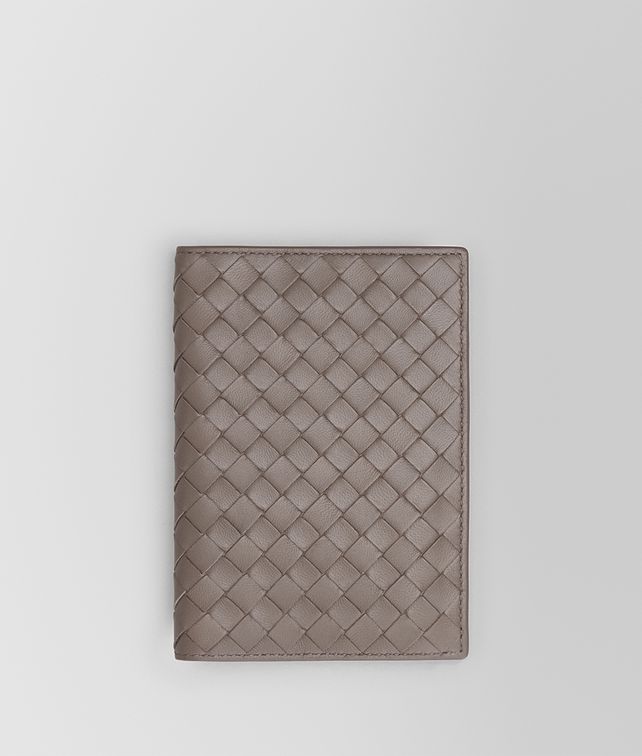 BOTTEGA VENETA PASSPORT CASE IN STEEL INTRECCIATO NAPPA Other Accessories E fp