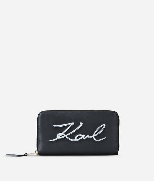 KARL LAGERFELD K/SIGNATURE ZIP AROUND WALLET 12_f