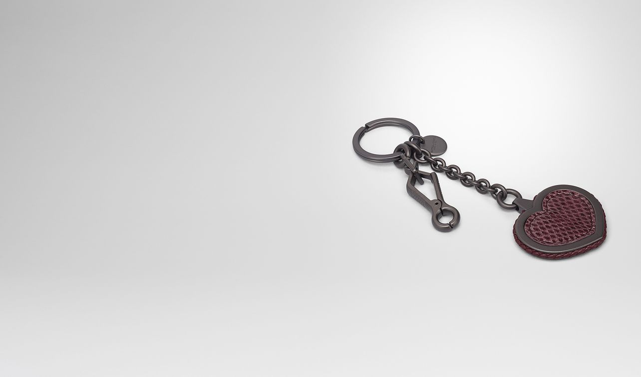 key ring in barolo intrecciato nappa leather and ayers landing