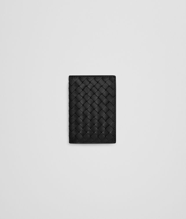 BOTTEGA VENETA PORTA CARTE IN INTRECCIATO VN NERO Porta Carte Uomo fp