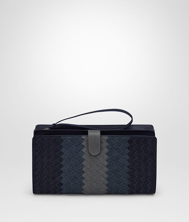 BOTTEGA VENETA MULTICOLOR INTRECCIATO CLUB LAMB MULTI-FUNCTIONAL CASE Pouch Man fp