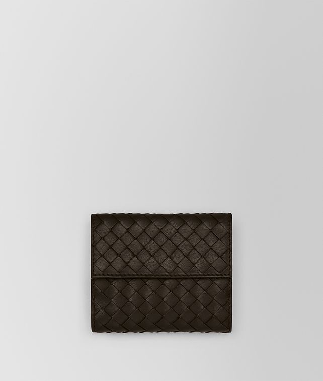 BOTTEGA VENETA ESPRESSO INTRECCIATO NAPPA MINI WALLET Small Wallet Woman fp
