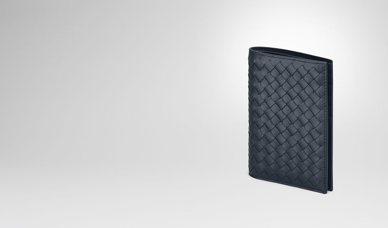 bi-fold wallet in denim intrecciato vn landing