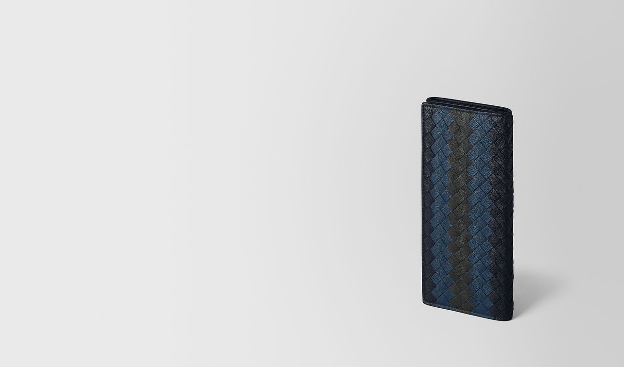 multicolor intrecciato club lamb continental wallet landing