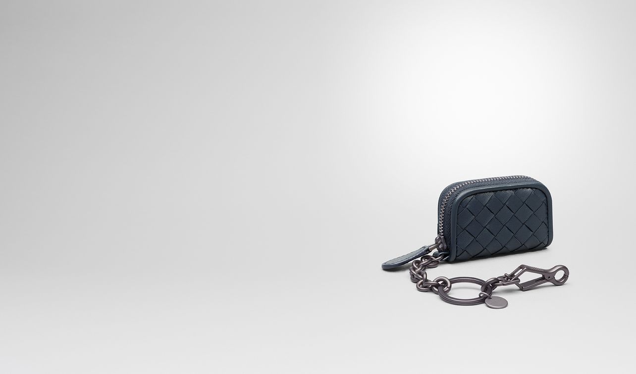 key ring in denim intrecciato nappa landing