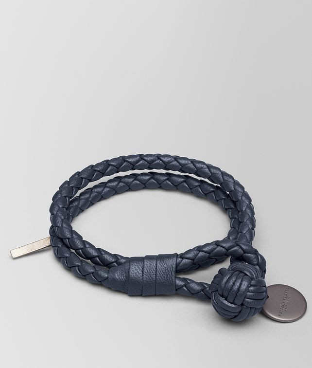 BOTTEGA VENETA BRACELET IN DENIM INTRECCIATO NAPPA Keyring or Bracelets E fp
