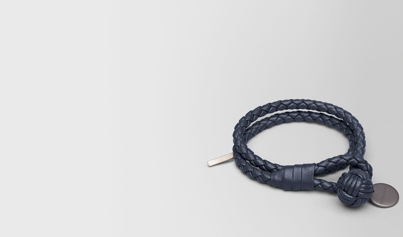 bracelet in denim intrecciato nappa landing