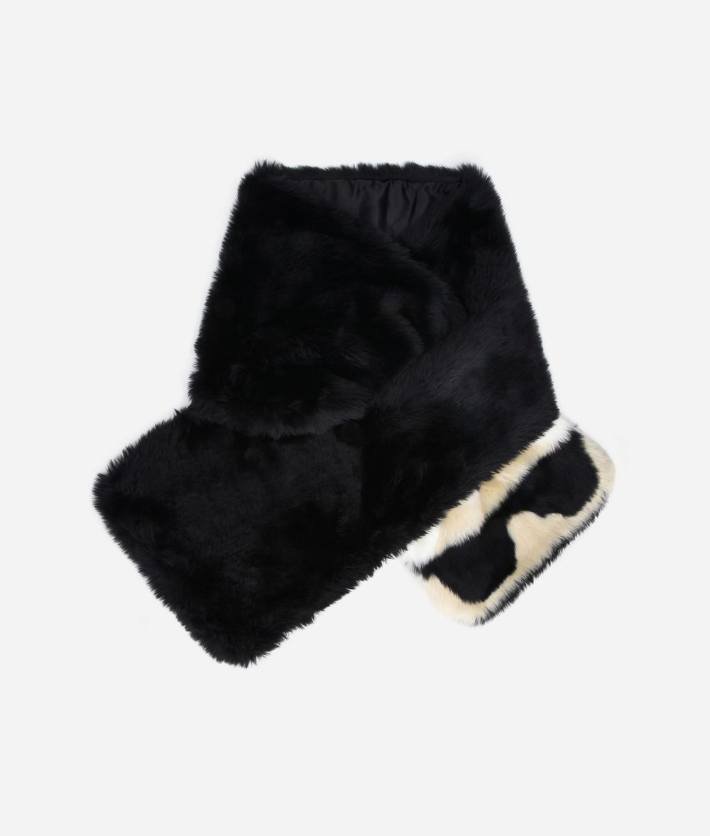 KARL LAGERFELD K/Ikonik Faux Fur Scarf Scarf Woman f