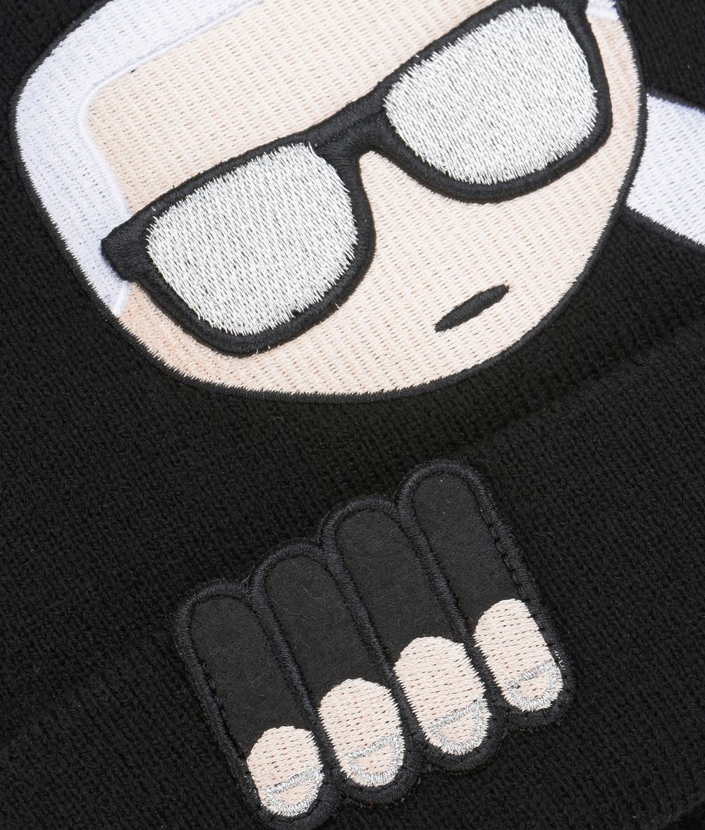 KARL LAGERFELD K/Ikonik Beanie Hat E d