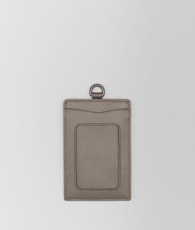 BOTTEGA VENETA CARD CASE IN STEEL INTRECCIATO NAPPA Other Accessories E fp