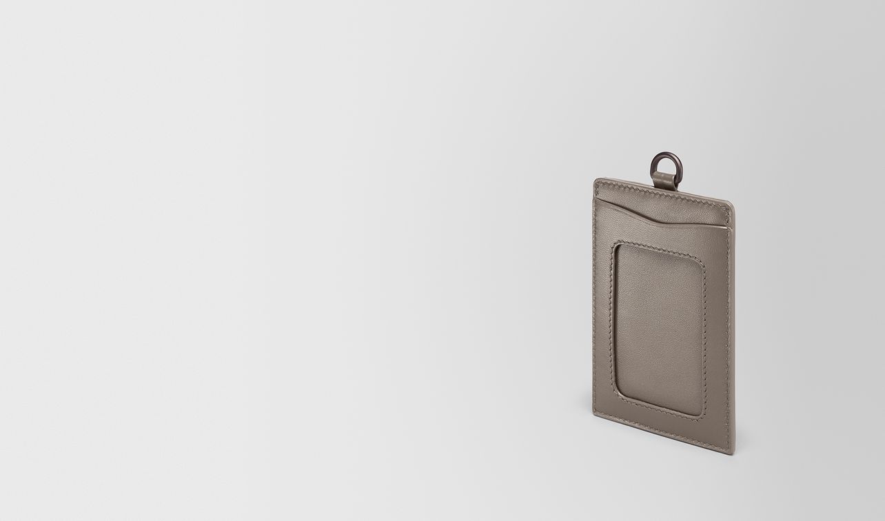 card case in steel intrecciato nappa landing