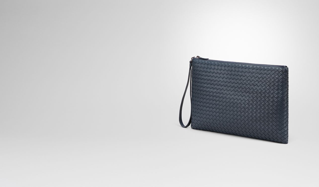 denim intrecciato nappa document case landing