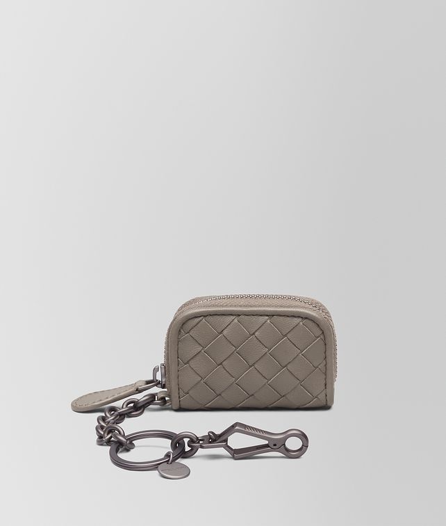 BOTTEGA VENETA KEY RING IN STEEL INTRECCIATO NAPPA Keyring or Bracelets E fp