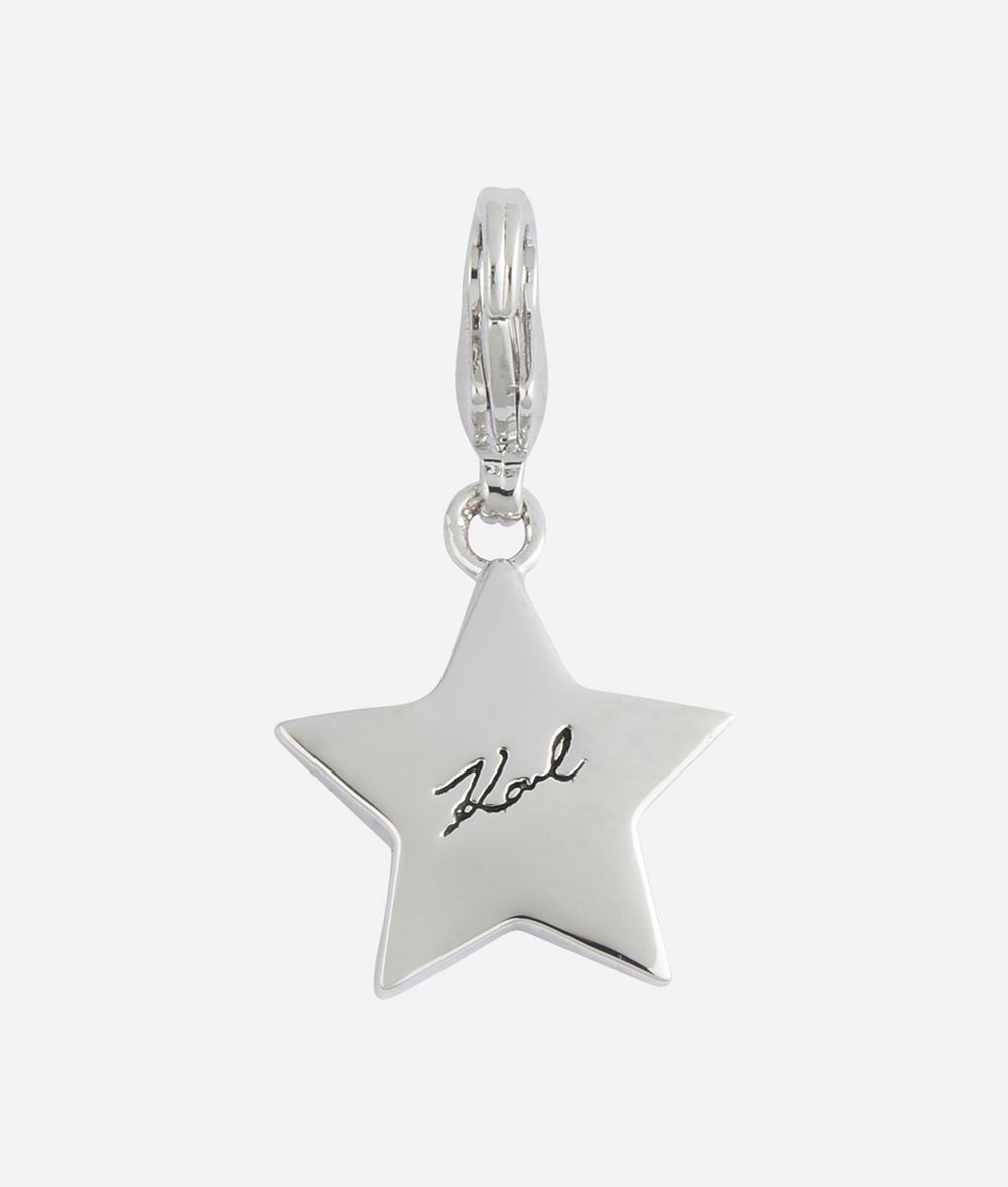 KARL LAGERFELD Silver Karl Star Charm Charm Woman r