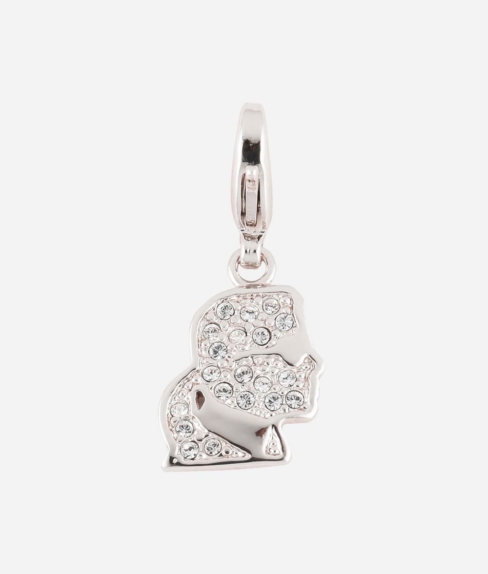 KARL LAGERFELD Breloque Karl Kameo argent Charm Femme f