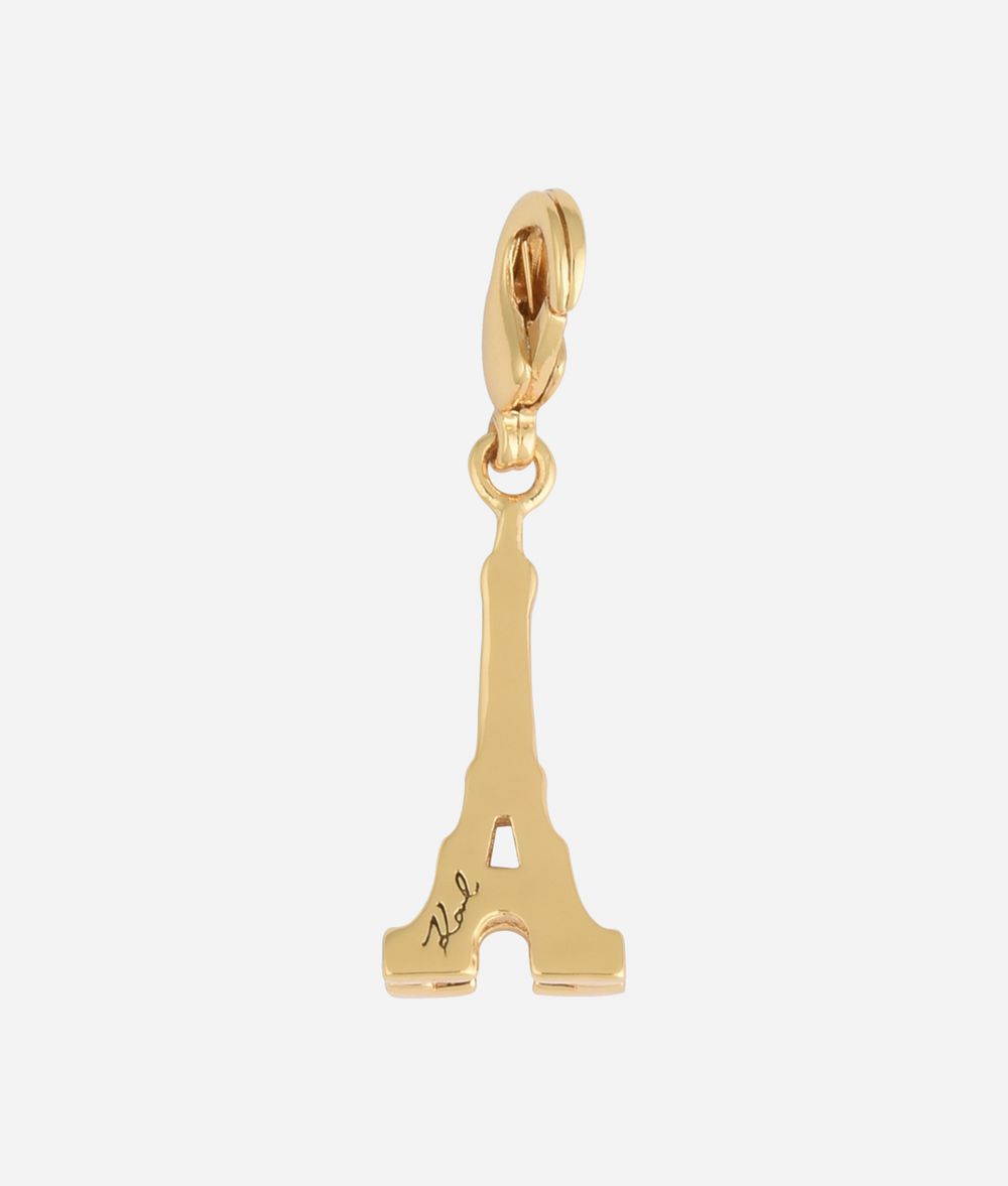 KARL LAGERFELD Breloque tour Eiffel dorée Charm Femme r