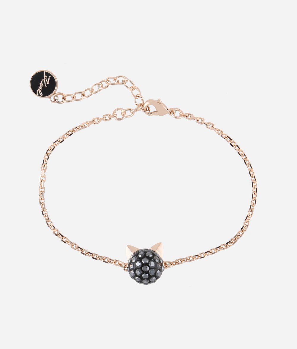 KARL LAGERFELD Bracelet avec pendentif Choupette or rose Bracelet Femme f
