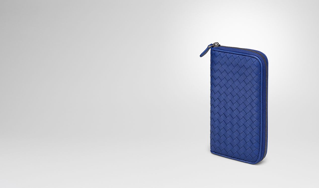 cobalt intrecciato nappa zip-around wallet landing