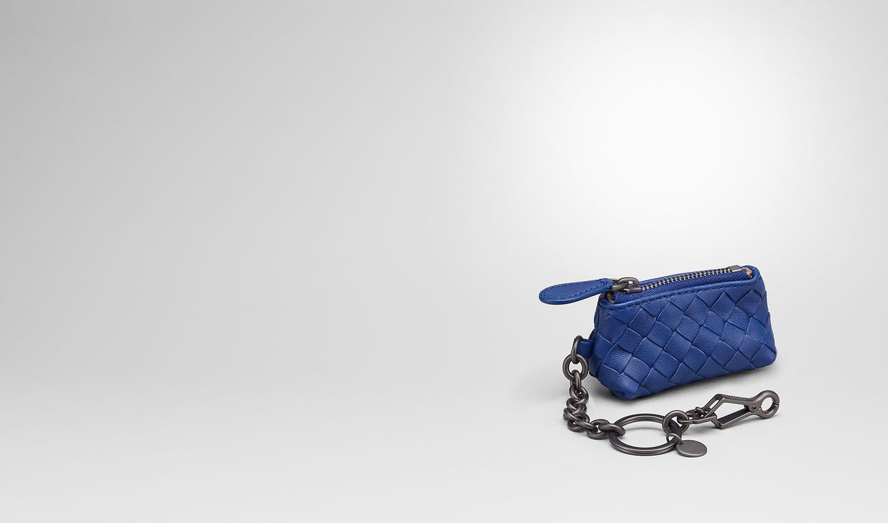 cobalt intrecciato nappa key ring landing