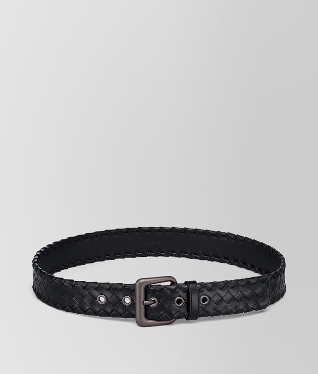 BOTTEGA VENETA NERO INTRECCIATO CALF BELT Belt Woman fp