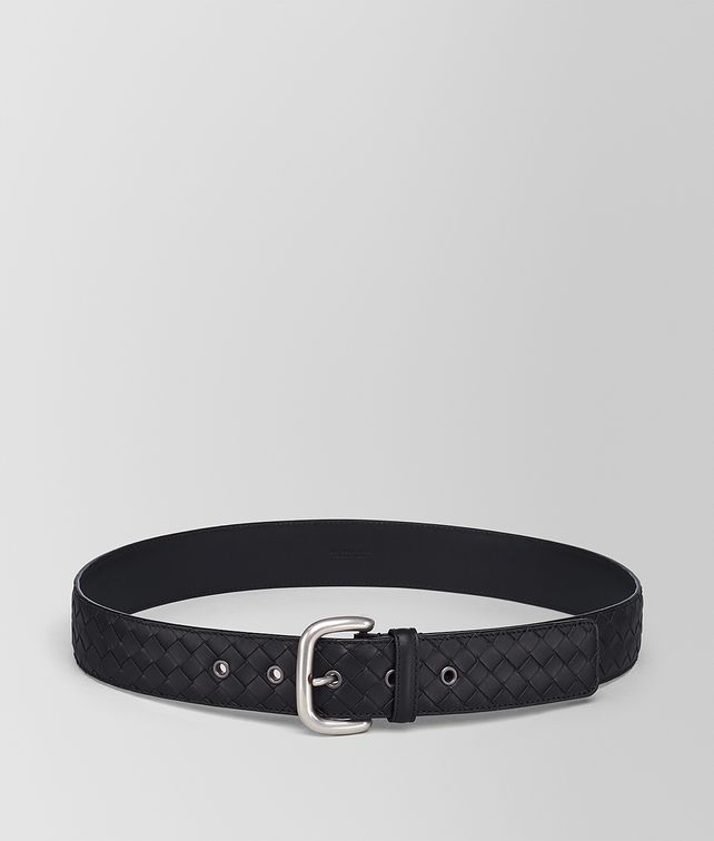 BOTTEGA VENETA NERO INTRECCIATO BELT Belt Man fp