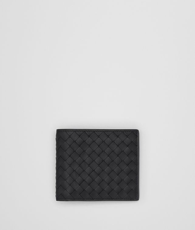 BOTTEGA VENETA NERO INTRECCIATO WALLET Small Wallet Man fp