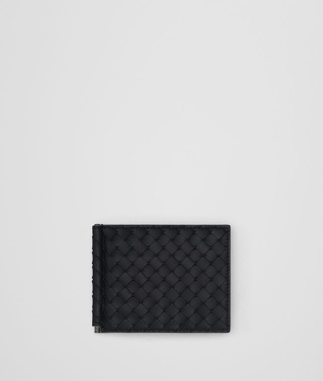 BOTTEGA VENETA NERO INTRECCIATO WALLET Small Wallet Man fp