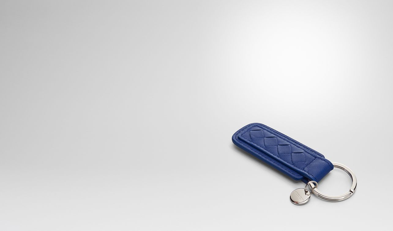 cobalt intrecciato nappa key ring landing