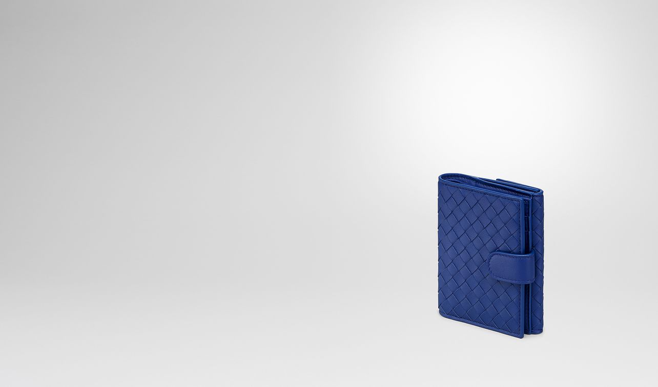 cobalt intrecciato nappa mini wallet landing