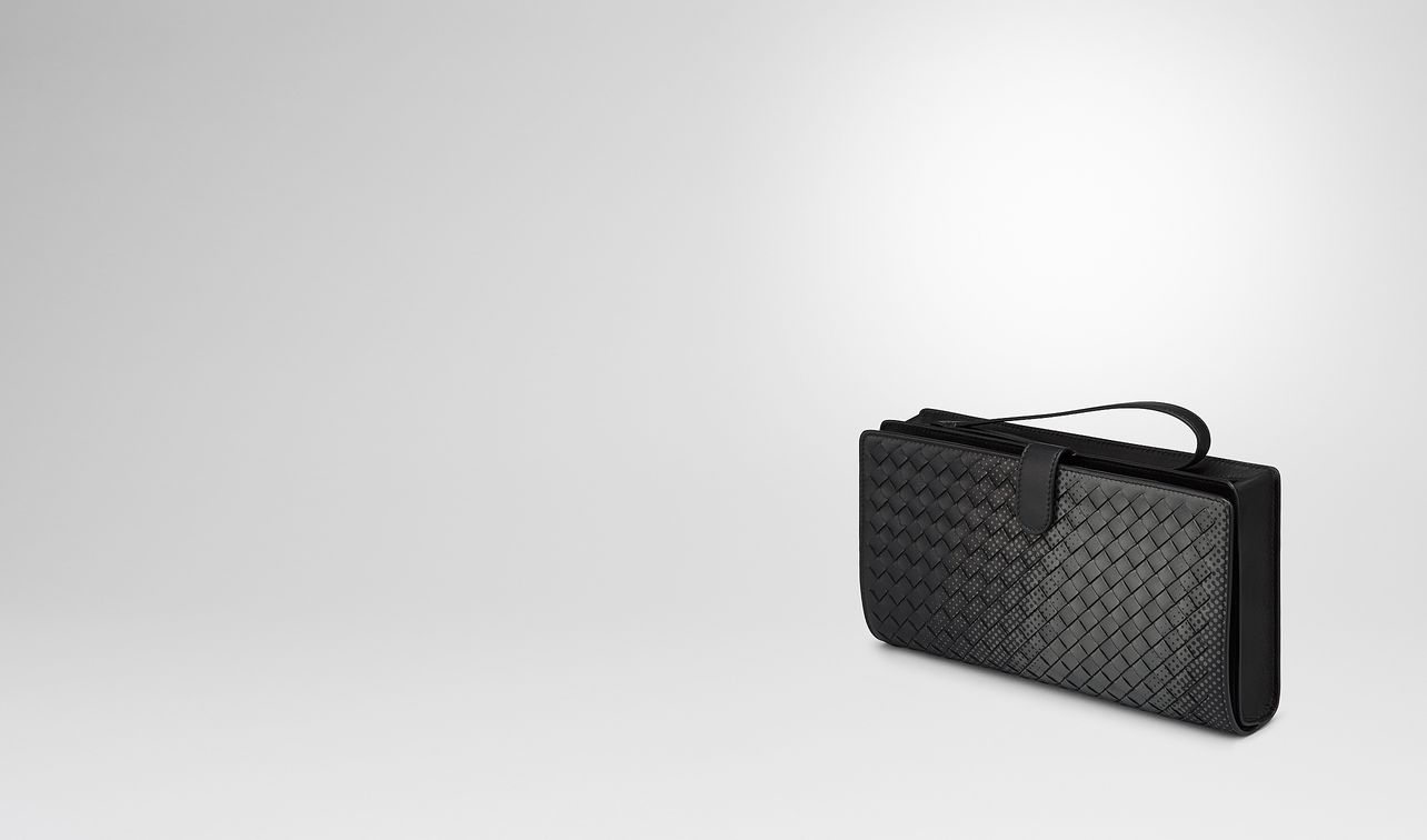 nero intrecciato nappa multi-functional case landing