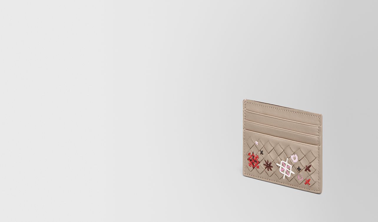 mink intrecciato meadow flower card case landing