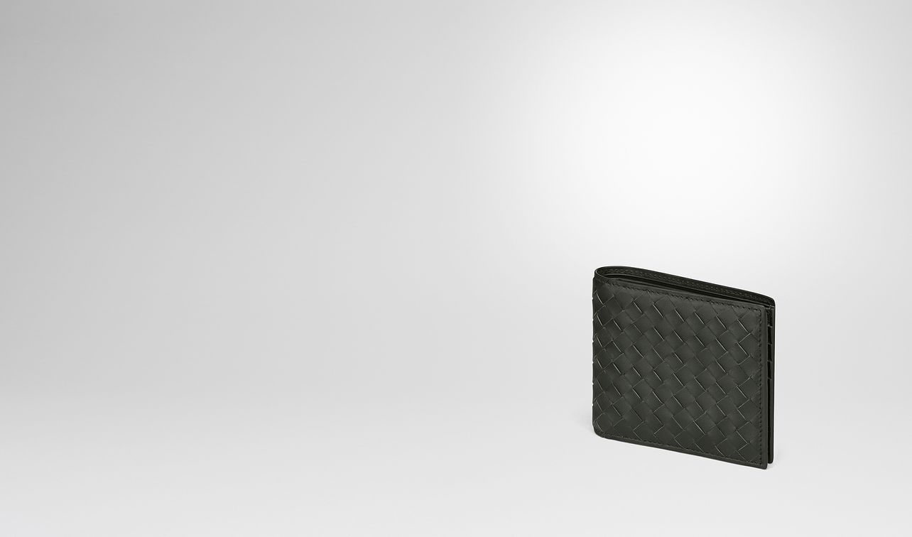 dark moss intrecciato wallet landing