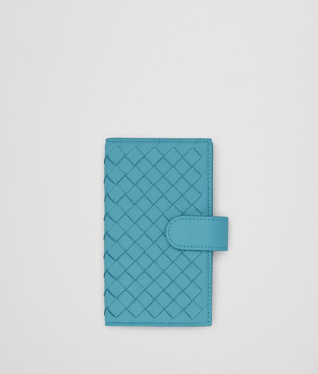 BOTTEGA VENETA AQUA INTRECCIATO NAPPA KEY CASE Keyring or Bracelets E fp