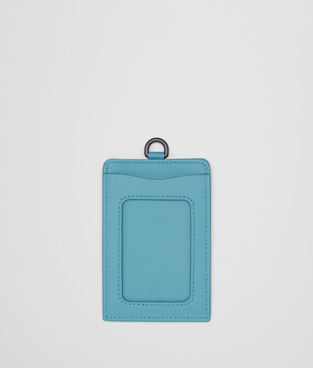 BOTTEGA VENETA AQUA INTRECCIATO NAPPA TRAIN PASS CASE Other Accessories E fp
