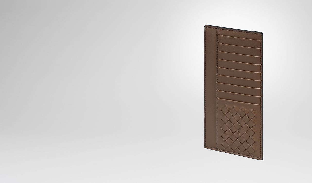 dark calvados nappa card case landing