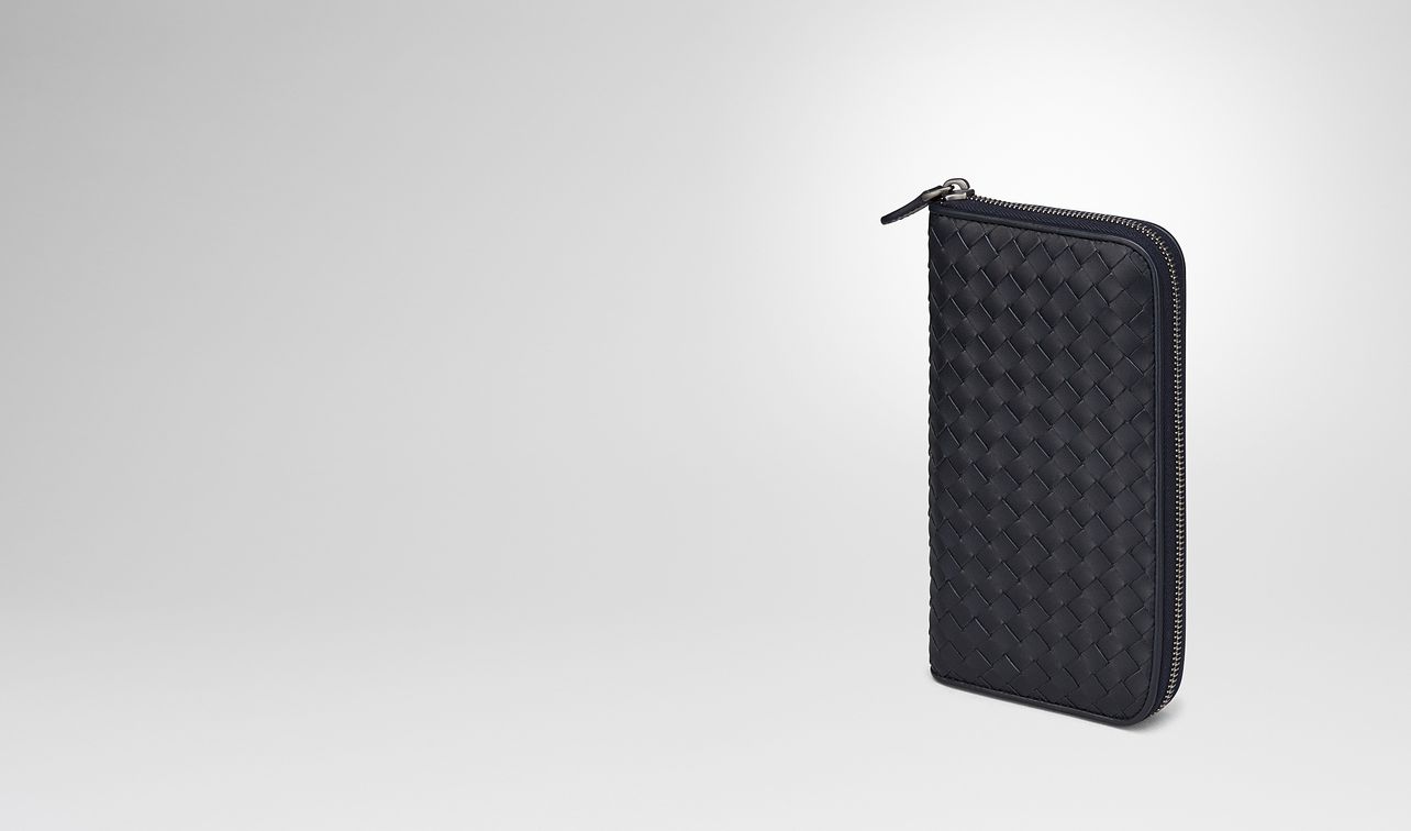 light tourmaline intrecciato zip-around wallet landing