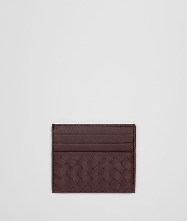 BOTTEGA VENETA DARK BAROLO INTRECCIATO CARD CASE Card Case E fp
